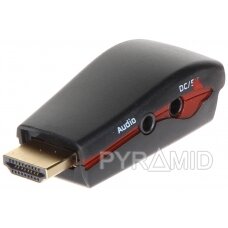 KONVERTERIS HDMI/VGA+AU-ECO