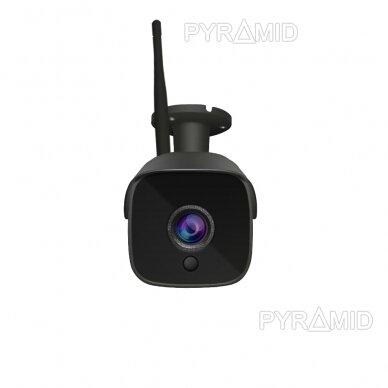 IP kamera PYRAMID PYR-SH200DF/DG, Full HD 1080p, WiFi, microSD slots, integrēts mikrofons, tumši pelēka 1