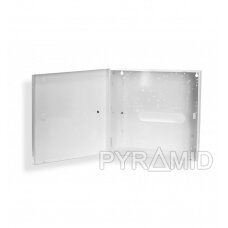 Metal case for alarm system 290x280x80mm, no PSU, white