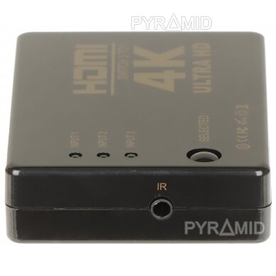 PERJUNGIKLIS HDMI-SW-3/1-IR-4K 2