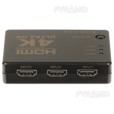 PERJUNGIKLIS HDMI-SW-3/1-IR-4K 3