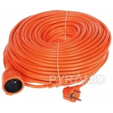 EXTENSION CORD WITH GROUNDING PS-3X1.5-50M/ORANGE 50 m