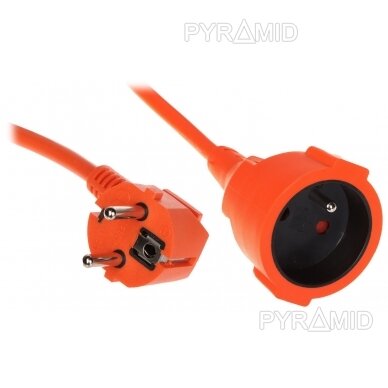 EXTENSION CORD WITH GROUNDING PS-3X1.5-50M/ORANGE 50 m 1