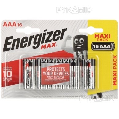 ALKALINE BATTERY BAT-AAA/E-MAX*P16 1.5 V LR3 (AAA) ENERGIZER 2