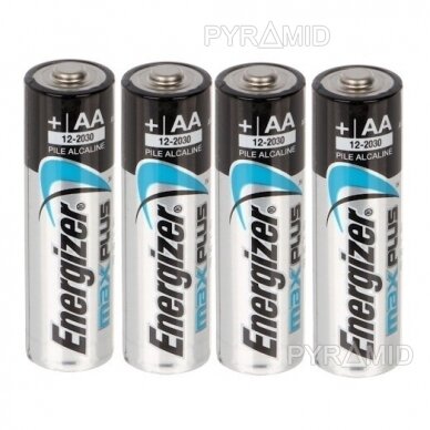 Sārma baterijas, īpaši ilgs kalpošanas laiks AA / LR6 ENERGIZER MAXPLUS, 1,5 V, 4 gab.