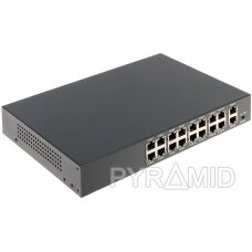 Switch 10/100MBps 16 port POE + 2 port uplink 10/100/1000MBps (HT1612)