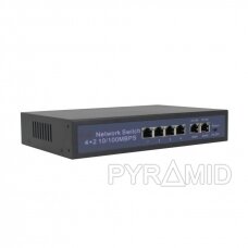 Network switch Longse HT412 10/100Mbps 6 ports, 4xPOE