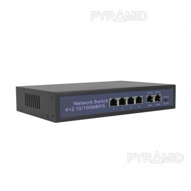 Network switch Longse HT412 10/100Mbps 6 ports, 4xPOE