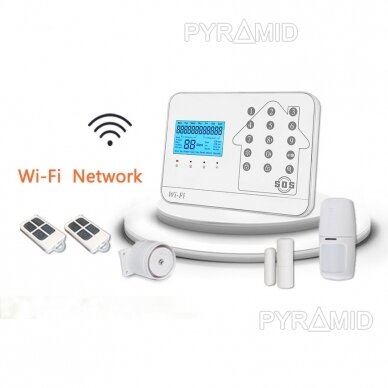 WIFI+GSM signalizacijos komplektas WALE PR-JT-99CST su belaidžiais davikliais, SmartLife programėlė 3