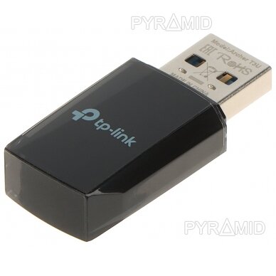 WLAN USB ADAPTERIS ARCHER-T3U 300 Mbps @ 2.4 GHz, 867 Mbps @ 5 GHz TP-LINK